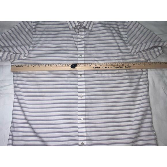 UNTUCKit Shirt Men’s Size XXL Striped Button Up Beringer Wrinkle Free Slim Fit - Picture 11 of 16